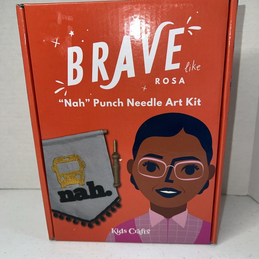 Kids Crafts Brave Like Rosa Parks Nah Punch Needle Craft Kit Diy Art & Craft NIB